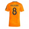 Real Madrid Federico Valverde #8 Bortedrakt Kvinner 2024-25 Kortermet